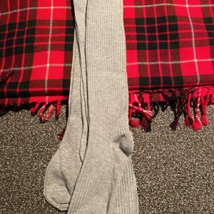 Knee High Grey Socks
