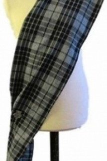 Wool Scarf Gray Granite