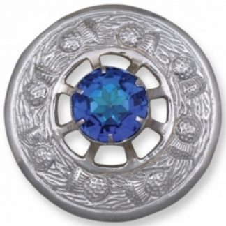 Round Dance Broach with Colored Stone