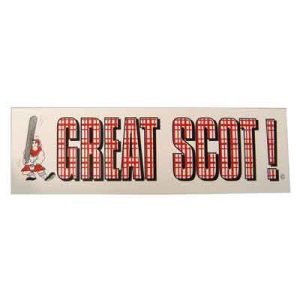Great Scot Bumper Sticker