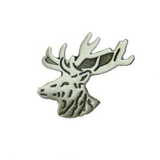 Stag Head Lapel Pin