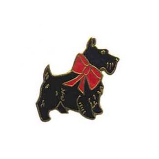 Painted Scottie Dog Lapel Pin