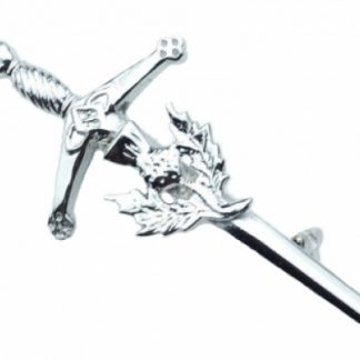 Scottish Thistle on Sword Kilt Pin