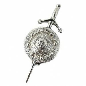 Shield and Sword Kilt Pin