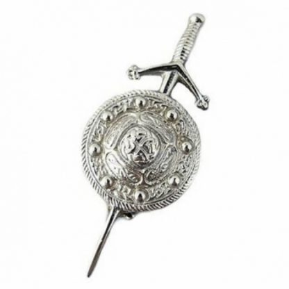 Shield and Sword Kilt Pin