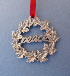 Ornament - Wreath - Peace