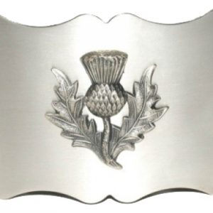 Belt Buckle Thistle Antique finish