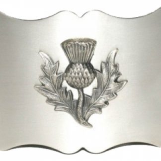 Belt Buckle Thistle Antique finish