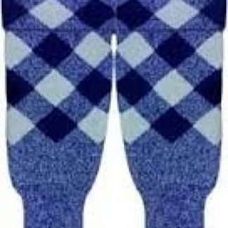 Diced Hose Tops Blue with White