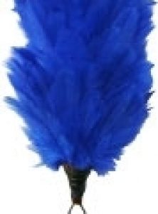 Blue 3 Inch Feather Hackle
