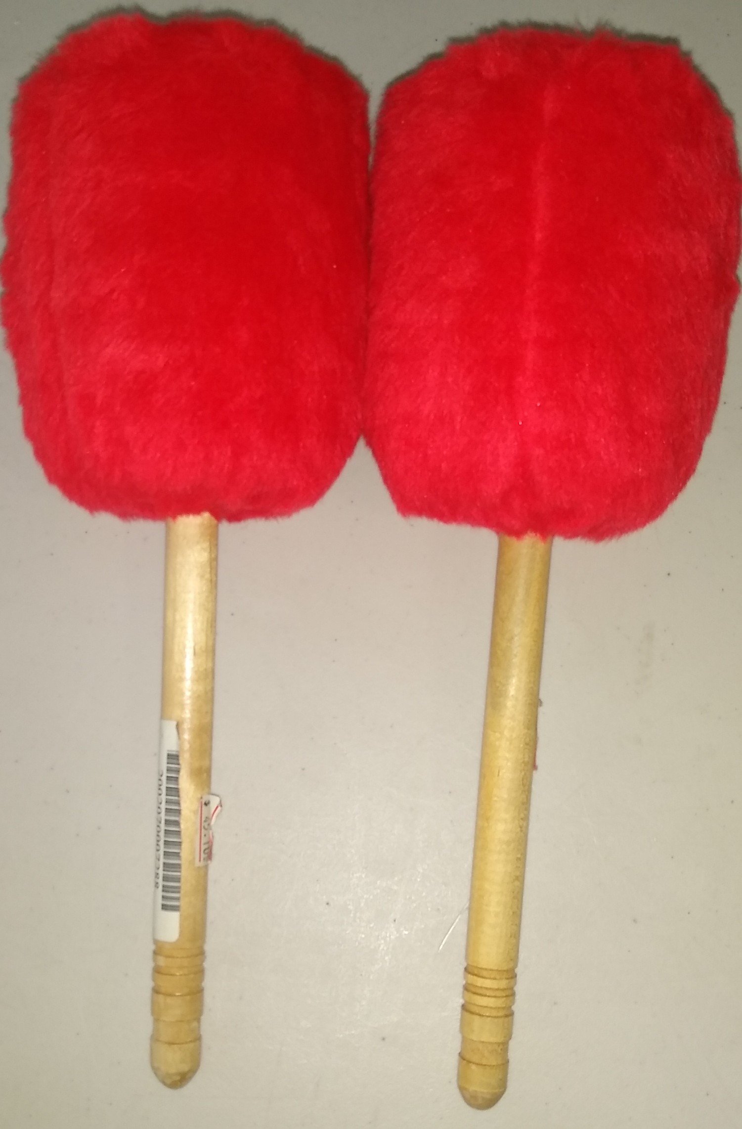 Bass Drum Mallets Red