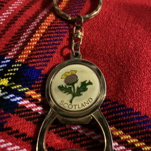 Thistle Bottle Opener Key Ring