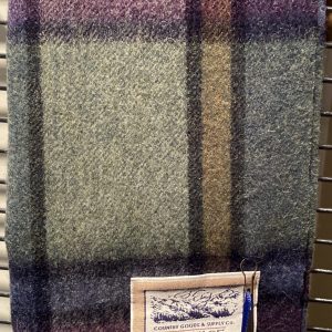 Wool Scarf (Heritage Traditions)(Blue-Green-Purple)