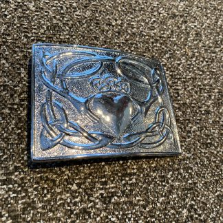 Belt Buckle Claddagh Chrome