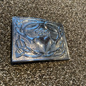 Belt Buckle Claddagh Chrome