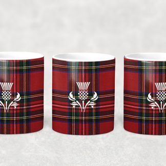 Coffee Mug - Thistle on Royal Stewart