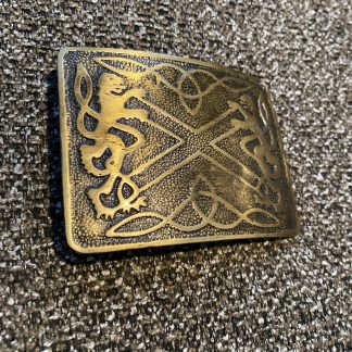 Belt Buckle Lion Rampant (Brass)