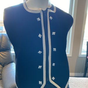 Highland Dance Vest Black with Silver