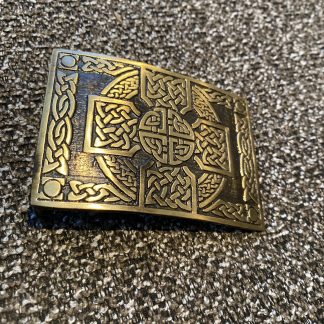 Belt Buckle Celtic Cross (Brass)
