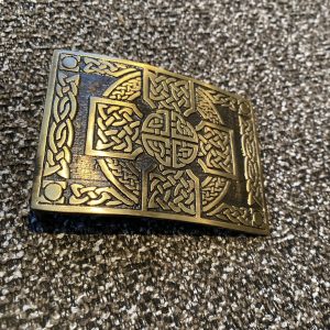 Belt Buckle Celtic Cross (Brass)
