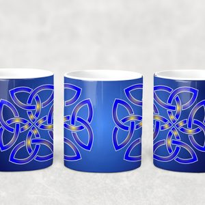 CoffeeMug - Blue Celtic Knot