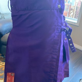 Purple Fashion Kilt Size 36 Waist 40 Hip