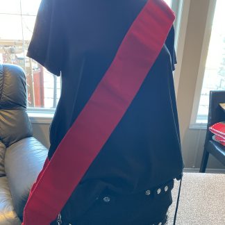 Officer Shoulder Sash Red (wool) 34inch