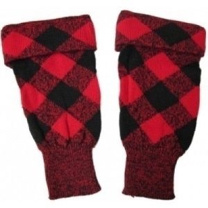 Diced Hose Tops Red with Black