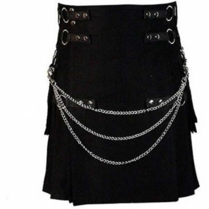 Active Man Fashion Black Utility Kilt Size 42